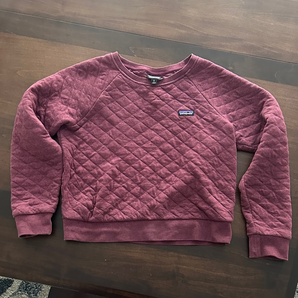Patagonia Maroon Quilted Pullover
